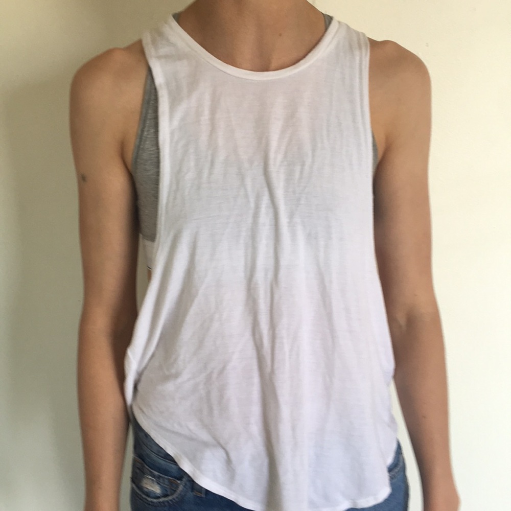 Josh Brown White Muscle Tee